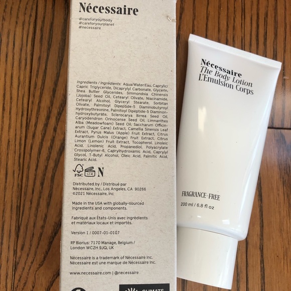 Necessaire the Body Lotion 200ml fragrance free - Picture 3 of 8